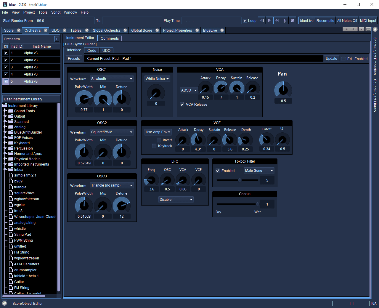 BlueSynthBuilder